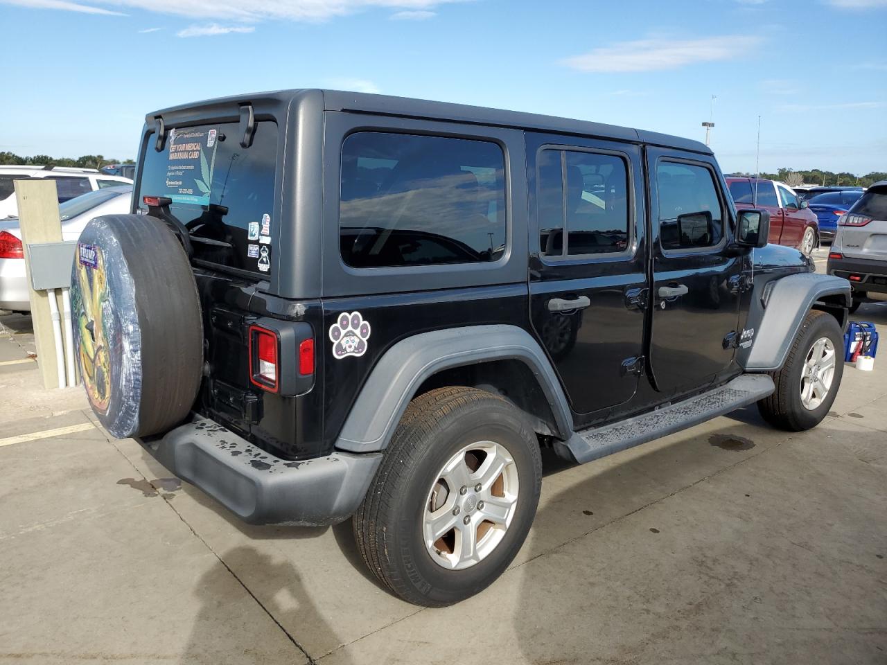 2018 Jeep Wrangler VIN 1C4HJXDN5JW145497 Copart auction photo, water/flood damage thumbnail 3