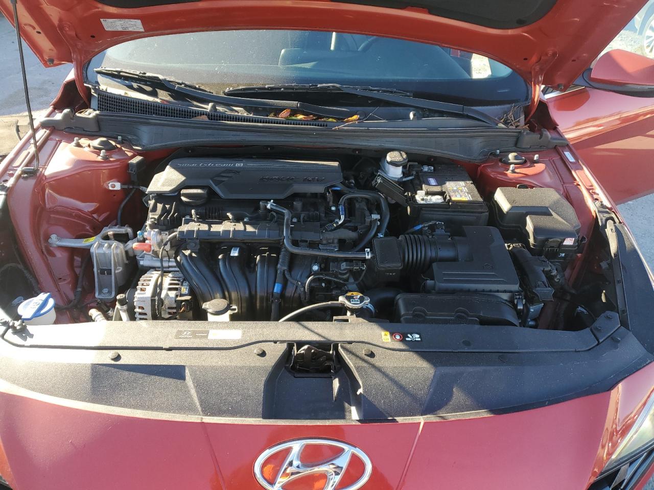 2021 Hyundai Elantra VIN KMHLP4AGXMU134603 Copart auction photo, rear end damage thumbnail 11
