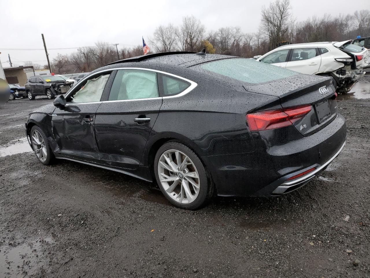 2020 Audi A5 VIN WAUANCF54LA006552 Copart auction photo, front end / side damage thumbnail 2