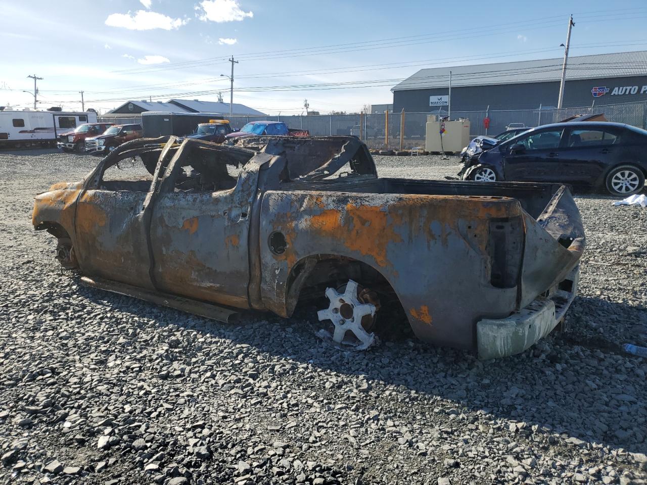 2008 Toyota Tundra VIN 5TBDV58118S494643 Copart auction photo, burn damage thumbnail 2