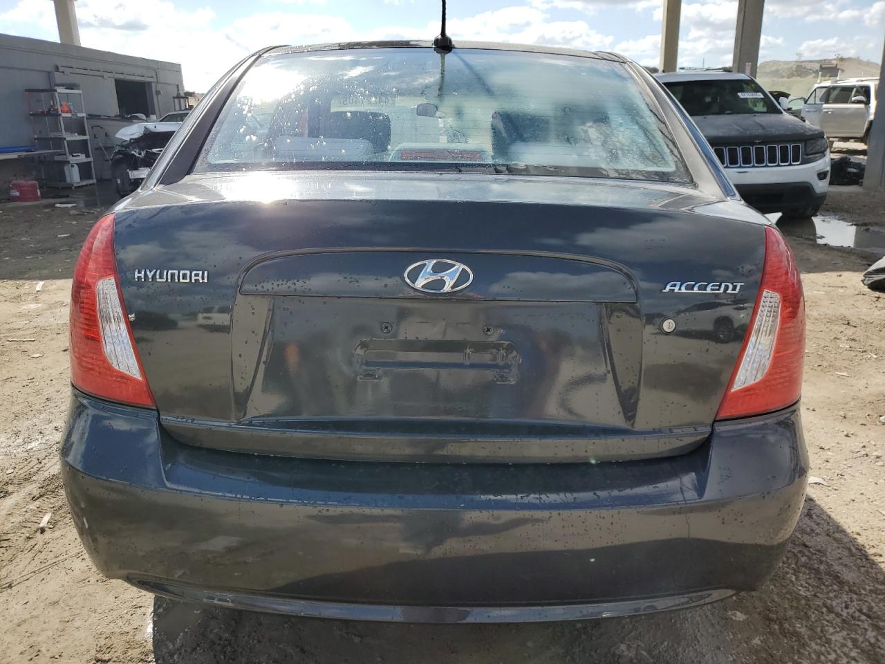 2010 Hyundai Accent VIN KMHCN4AC3AU464159 Copart auction photo, side / front end damage thumbnail 6
