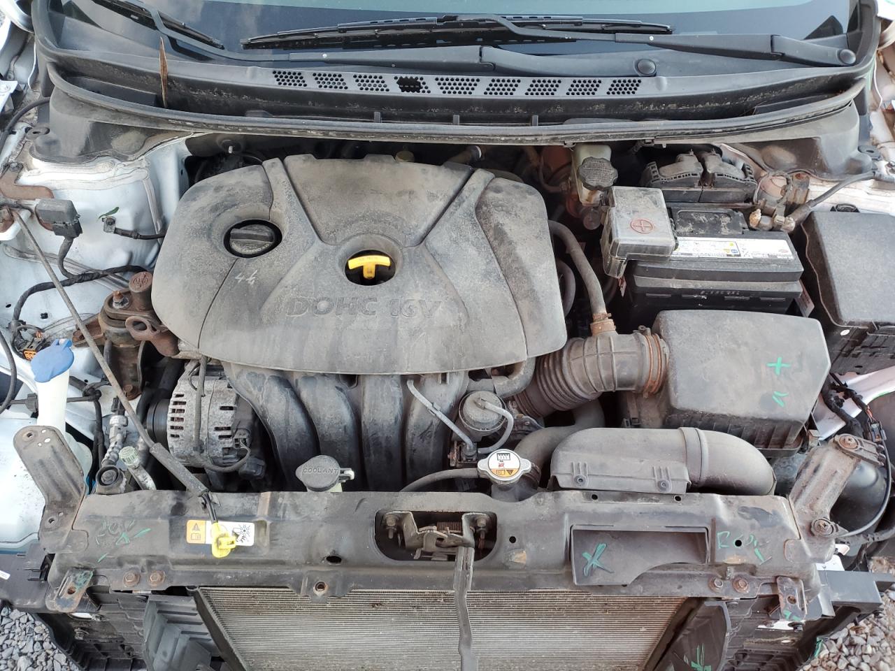 2013 Hyundai Elantra VIN 5NPDH4AE7DH306603 Copart auction photo, front end damage thumbnail 11