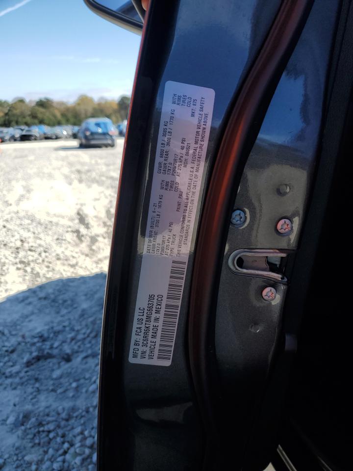 2021 RAM 1500 VIN 3C6RR6KT8MG663705 Copart auction photo, undercarriage / front end damage thumbnail 15