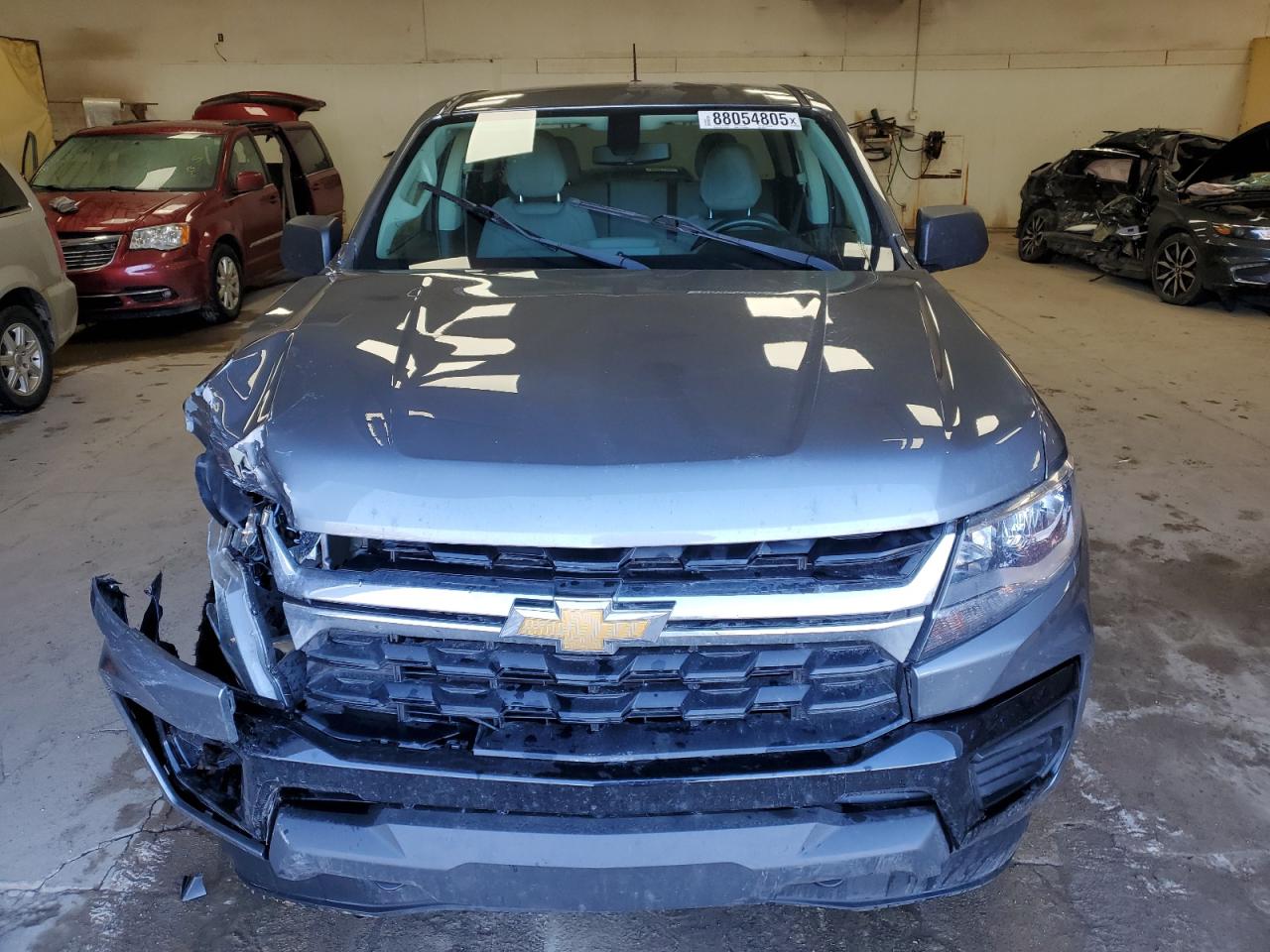 2021 Chevrolet Colorado VIN 1GCGTBEN6M1102165 Copart auction photo, front end / rear end damage thumbnail 5