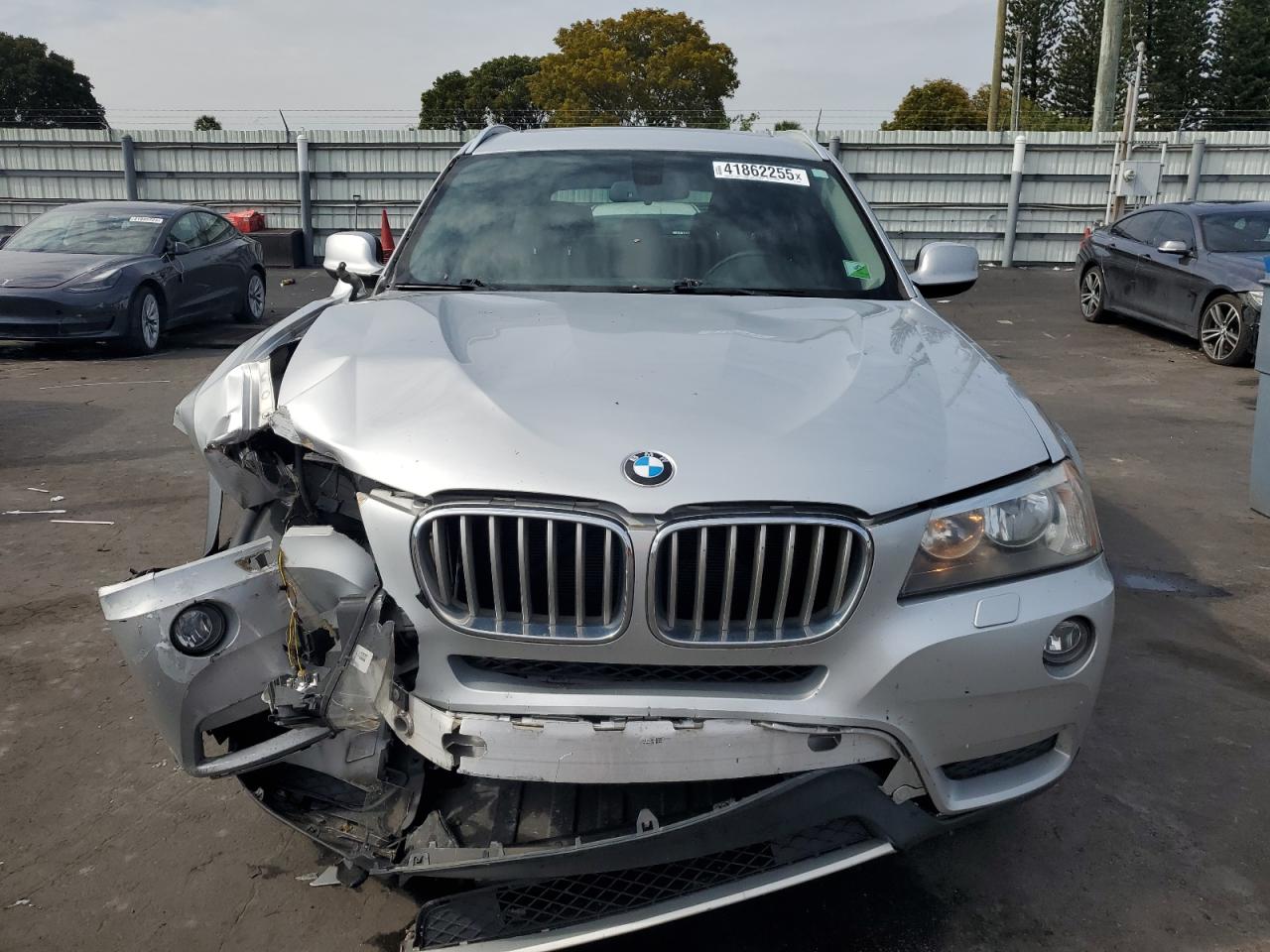 2014 BMW X3 VIN 5UXWX9C57E0D33340 Copart auction photo, front end damage thumbnail 5