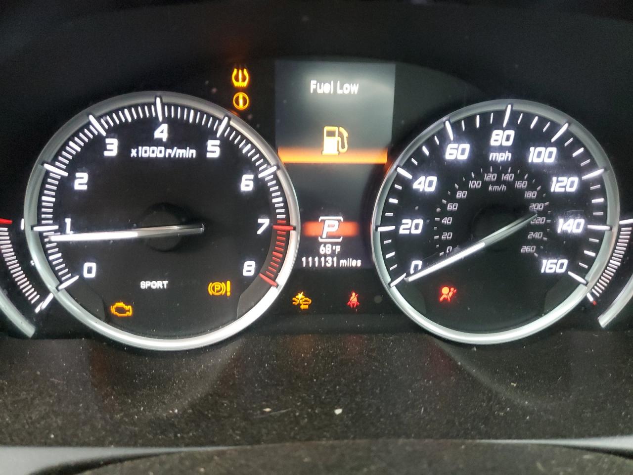 2016 Acura TLX VIN 19UUB1F54GA013635 Copart auction photo, front end / rear end damage thumbnail 8