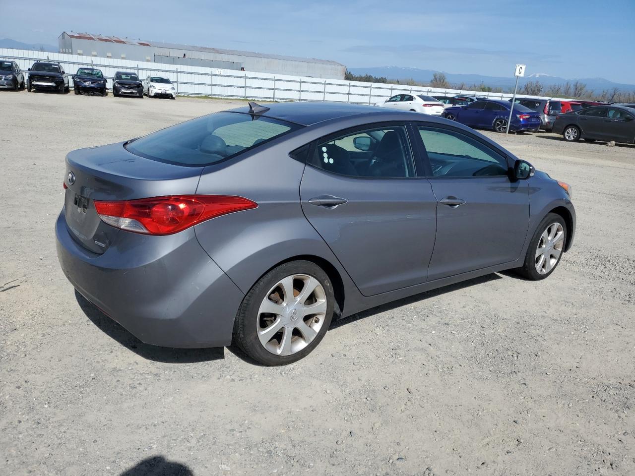 2011 Hyundai Elantra VIN 5NPDH4AE7BH076025 Copart auction photo, rear end / side damage thumbnail 3