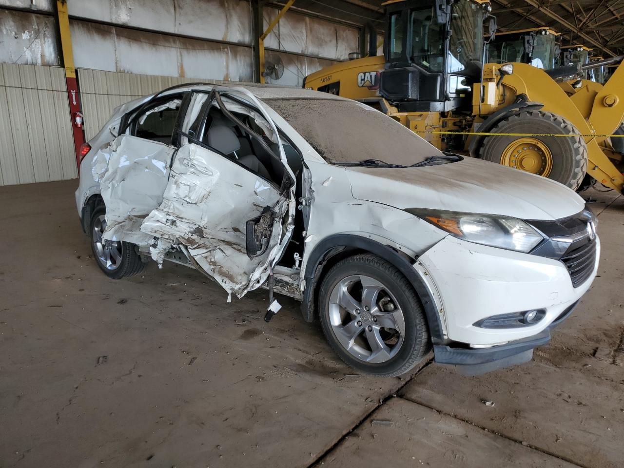 2017 Honda HR-V VIN 3CZRU5H50HM710947 Copart auction photo, side / front end damage thumbnail 4