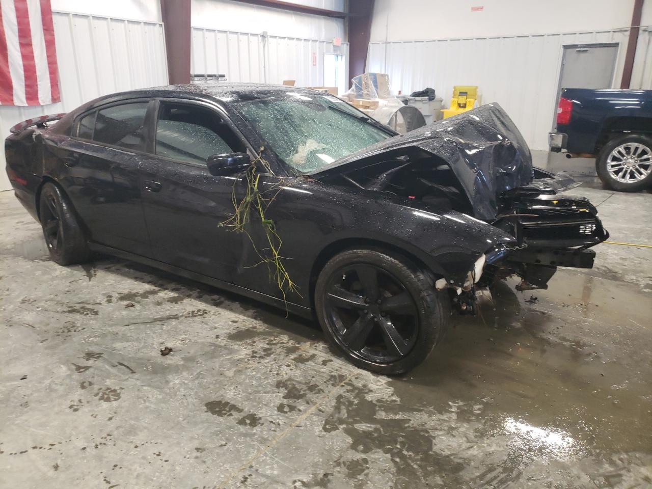 2014 Dodge Charger VIN 2C3CDXHG4EH138028 Copart auction photo, all over damage thumbnail 4