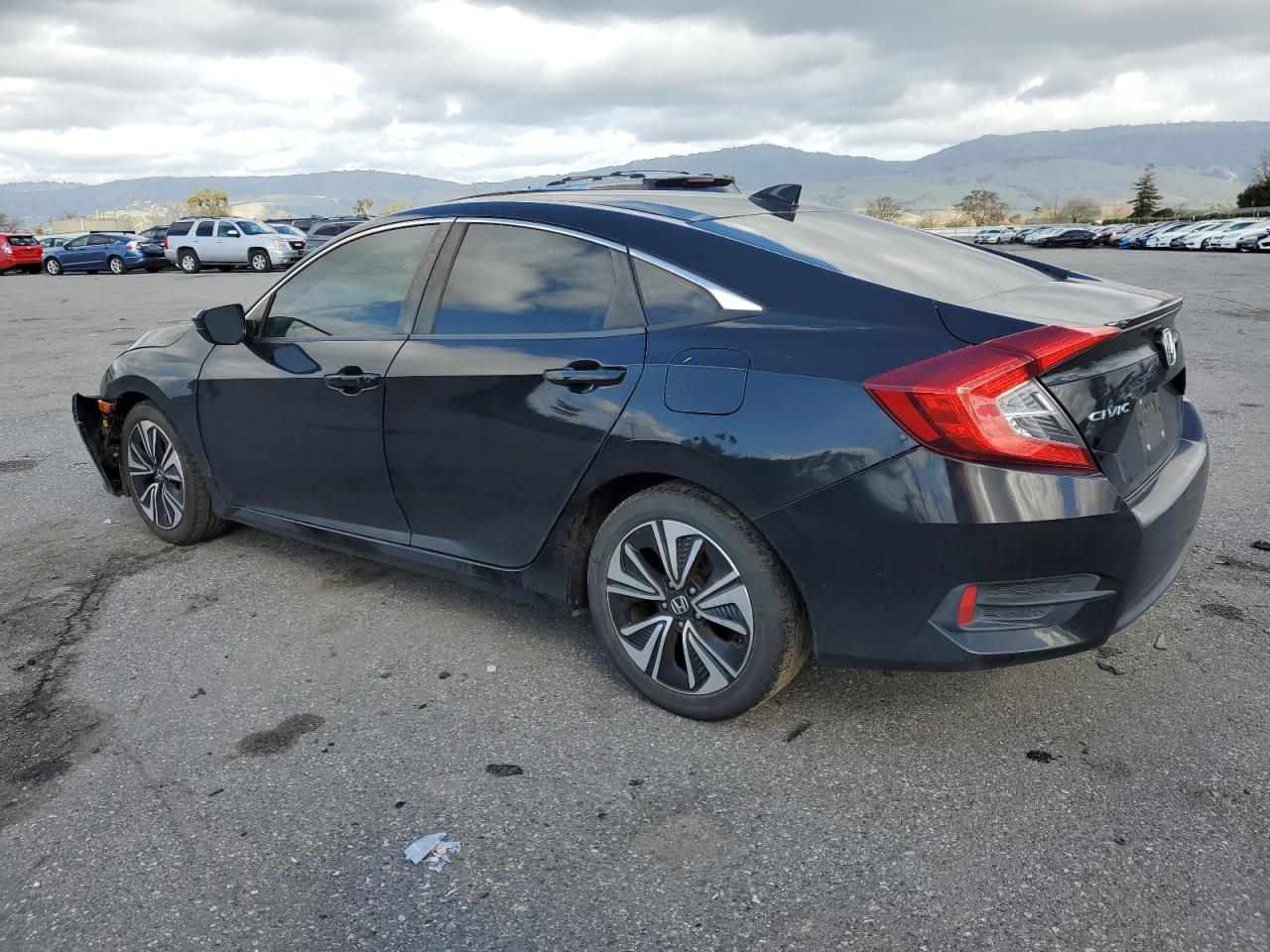 2017 Honda Civic VIN 19XFC1F37HE207318 Copart auction photo, front end damage thumbnail 2