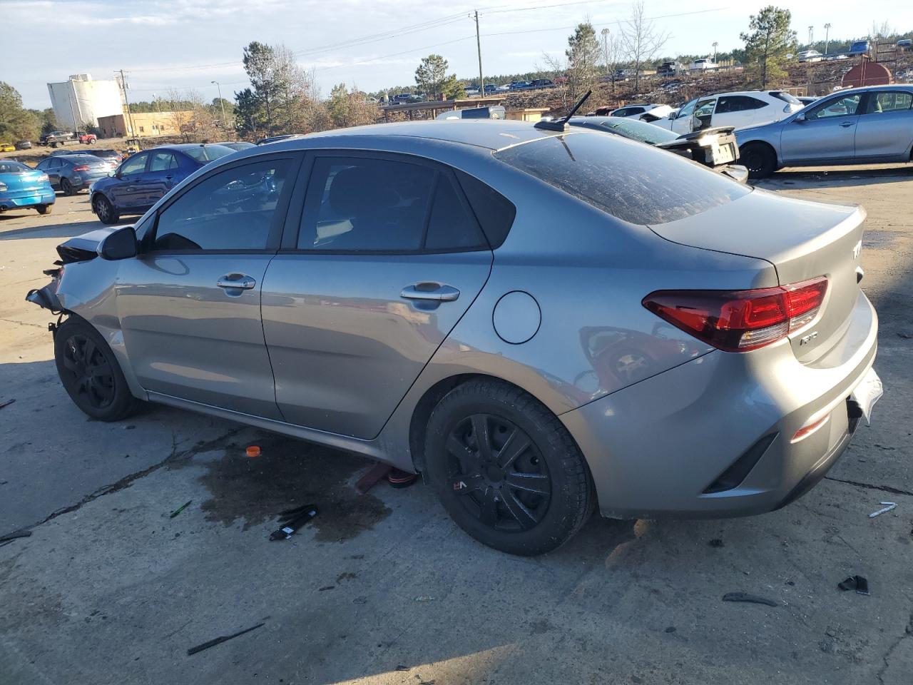 2022 KIA Rio VIN 3KPA24AD1NE477932 Copart auction photo, front end damage thumbnail 2
