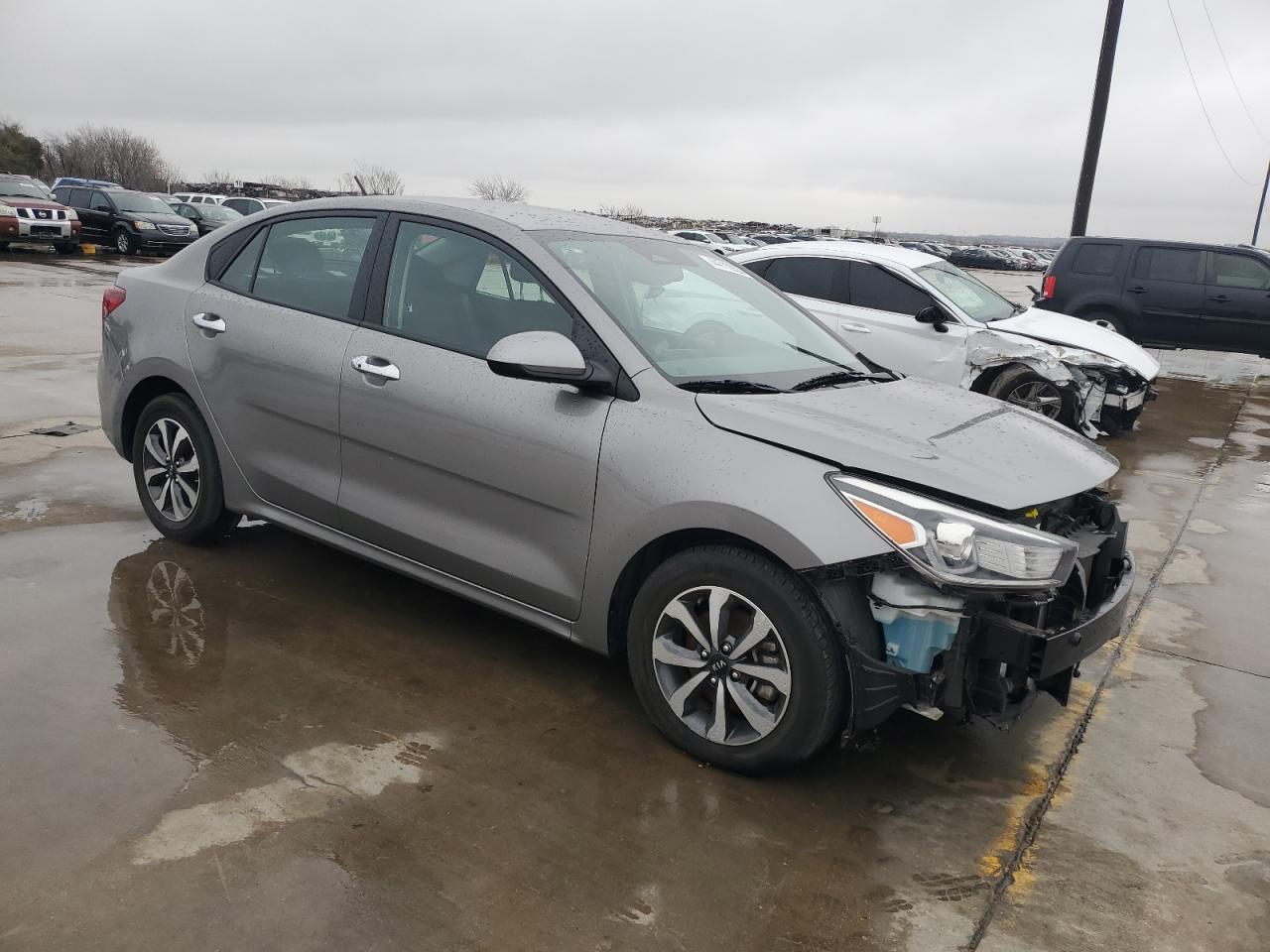 2021 KIA Rio VIN 3KPA24AD5ME395068 Copart auction photo, front end damage thumbnail 4