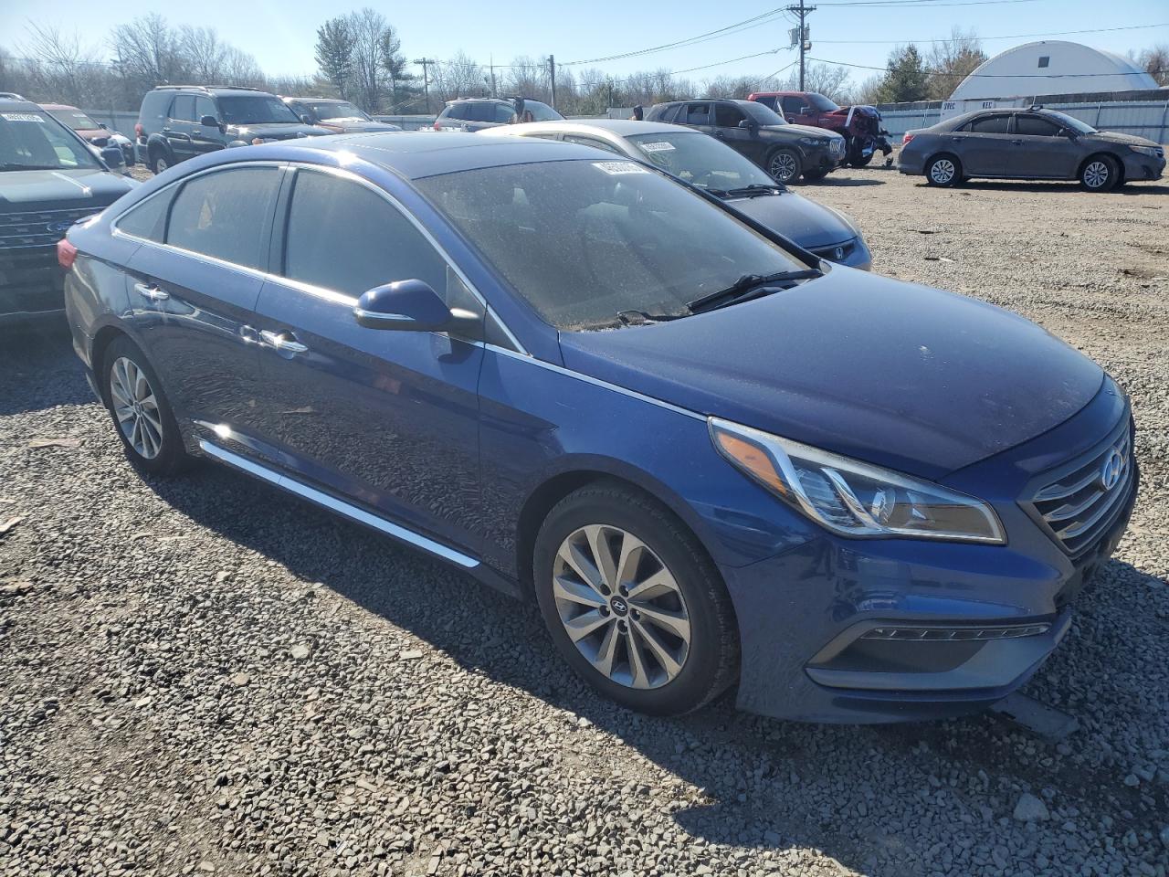 2017 Hyundai Sonata VIN 5NPE34AFXHH481753 Copart auction photo, front end damage thumbnail 4