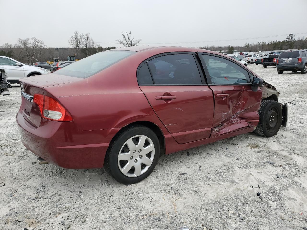 2010 Honda Civic VIN 19XFA1F50AE078593 Copart auction photo, front end / side damage thumbnail 3