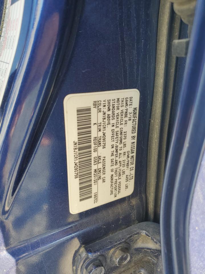 2018 Nissan Rogue VIN JN1BJ1CR1JW290756 Copart auction photo, minor dent/scratches damage thumbnail 13
