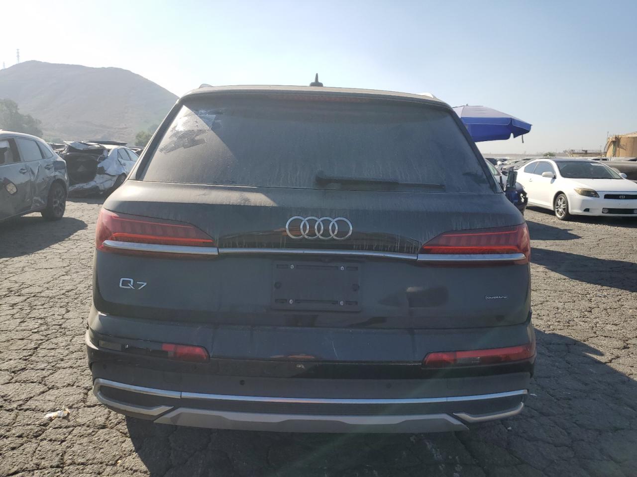 2022 Audi Q7 VIN WA1AJBF72ND000707 Copart auction photo, front end / side damage thumbnail 6