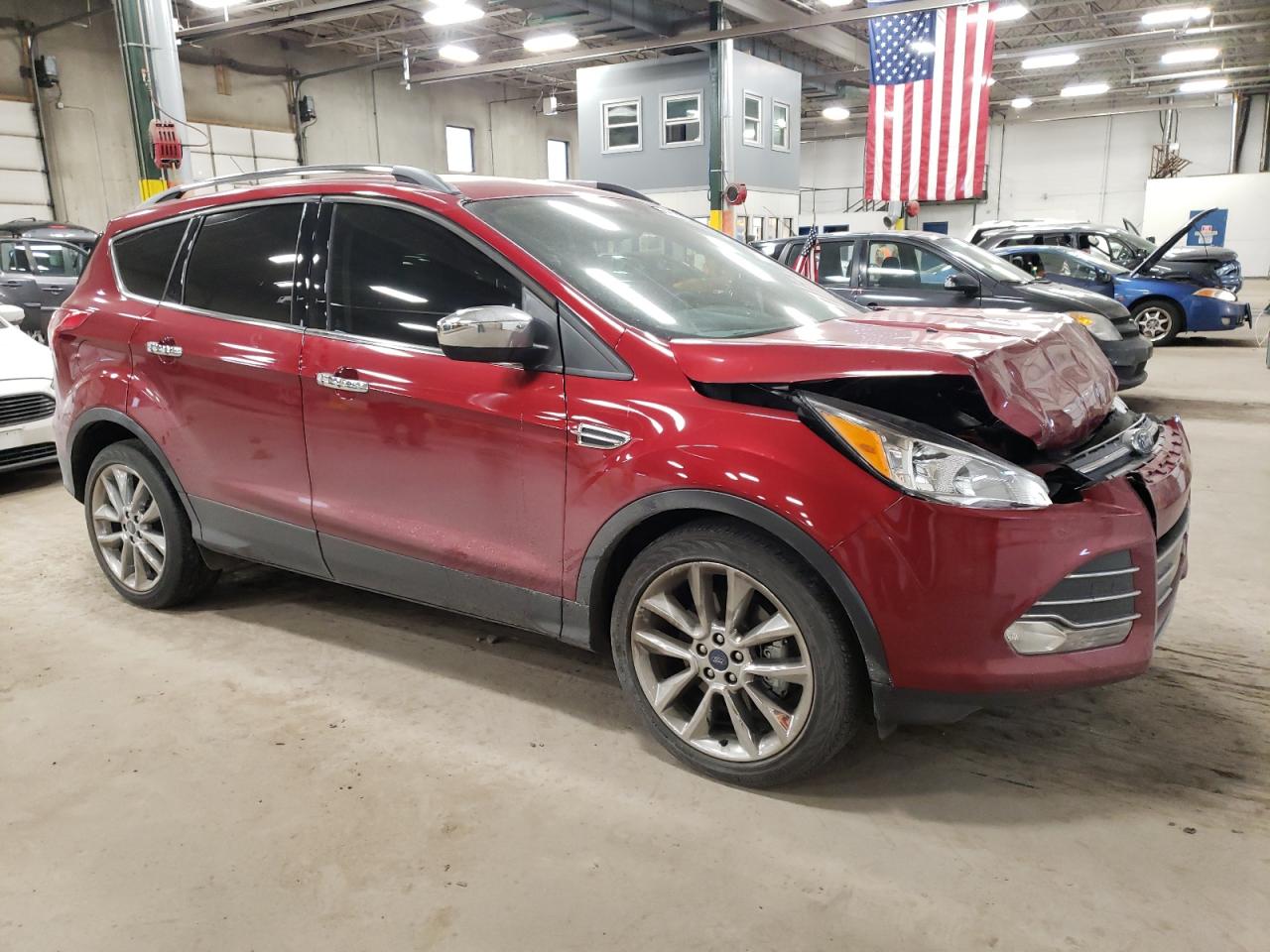 2014 Ford Escape VIN 1FMCU0G92EUD87894 Copart auction photo, front end / minor dent/scratches damage thumbnail 4