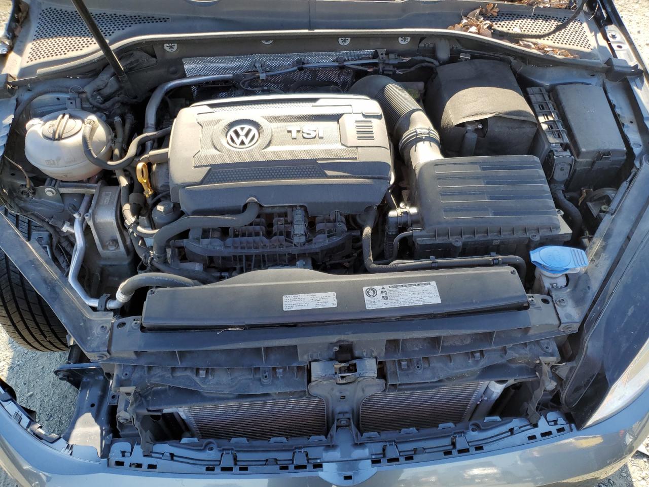 2017 Volkswagen Golf VIN 3VW217AU0HM024711 Copart auction photo, side / front end damage thumbnail 11