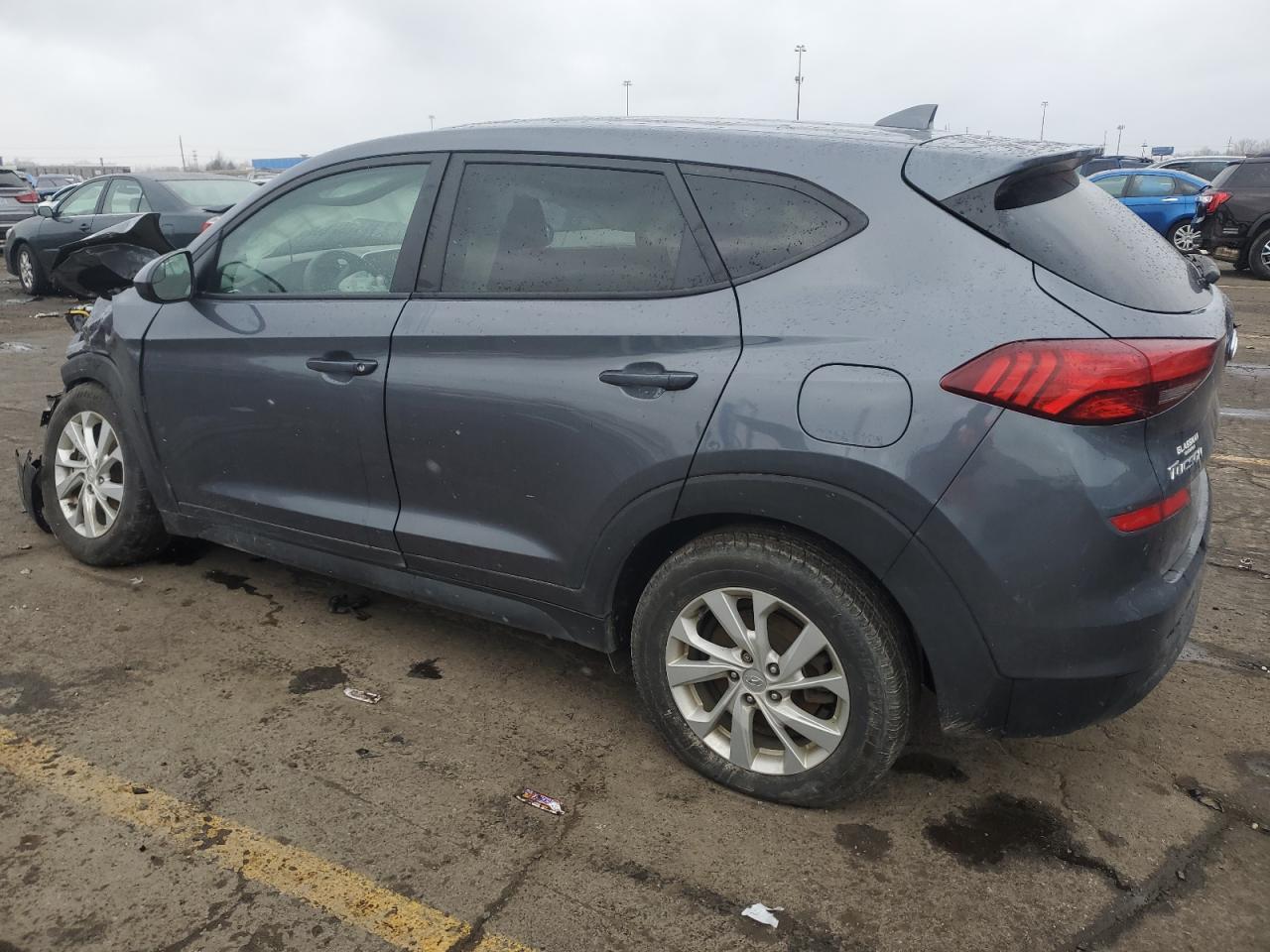 2021 Hyundai Tucson VIN KM8J2CA48MU297417 Copart auction photo, front end / undercarriage damage thumbnail 2