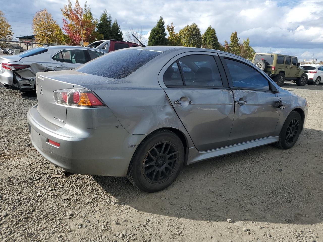 2015 Mitsubishi Lancer VIN JA32U2FU1FU015741 Copart auction photo, side damage thumbnail 3