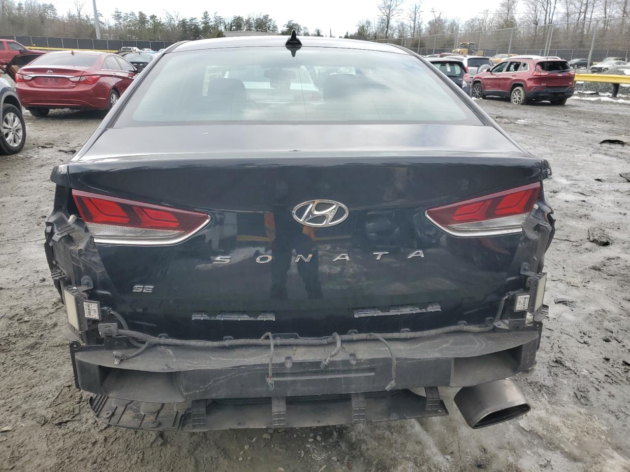 2018 Hyundai Sonata VIN 5NPE24AF0JH671344 Copart auction photo, front end / rear end damage thumbnail 6