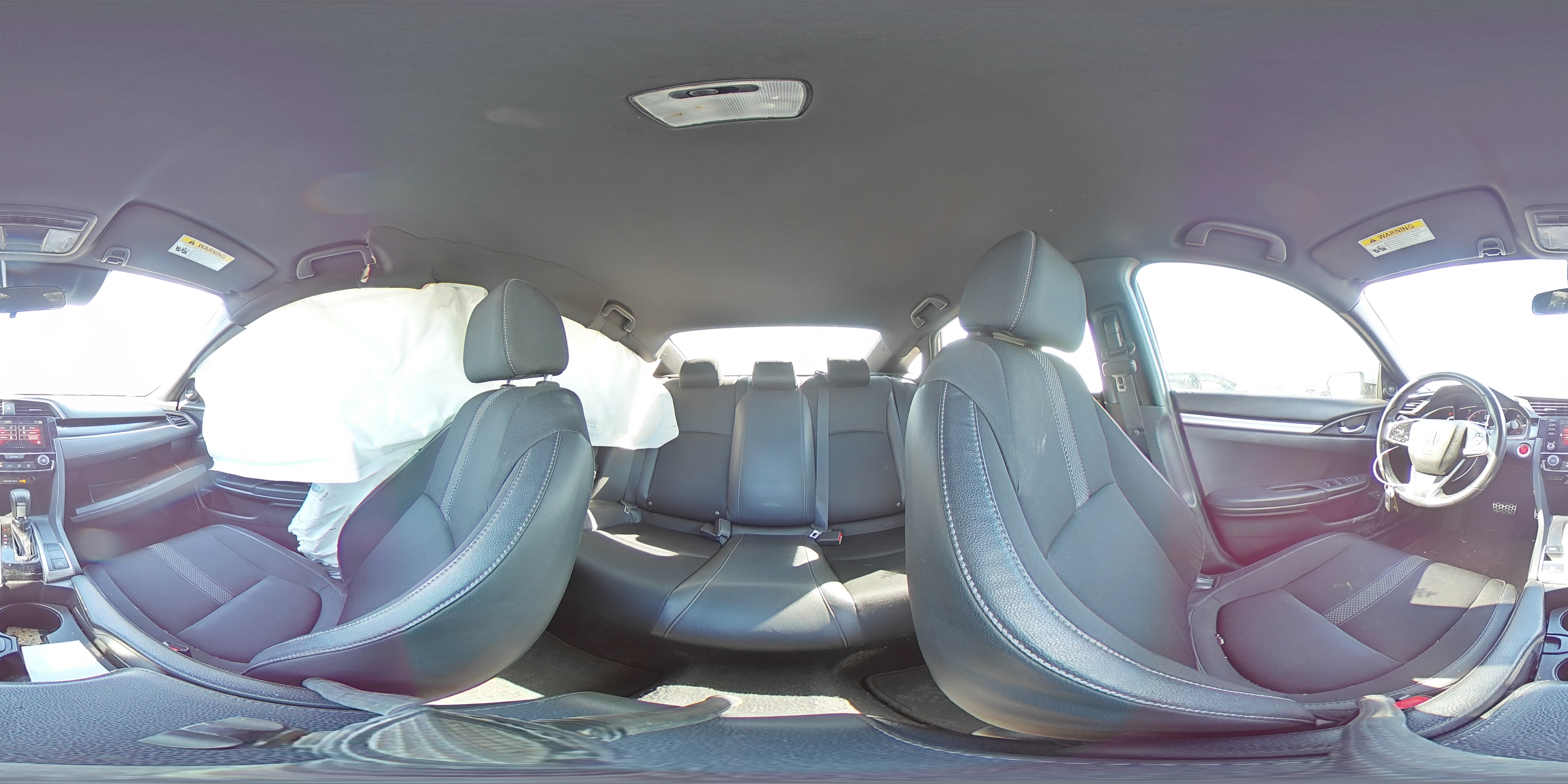 2019 Honda Civic VIN 2HGFC2F88KH572606 Copart auction photo, side damage thumbnail 14