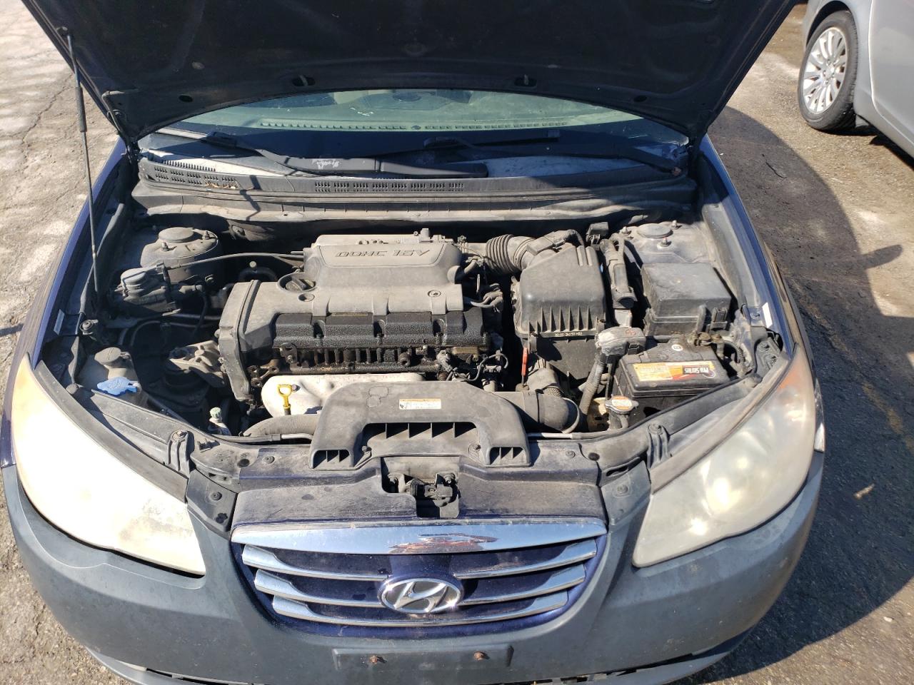 2010 Hyundai Elantra VIN KMHDU4AD5AU135544 Copart auction photo, rear end / hail damage thumbnail 11