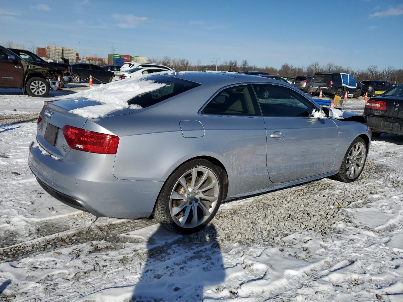 2015 Audi A5 VIN WAUMFAFR9FA059284 Copart auction photo, front end damage thumbnail 3