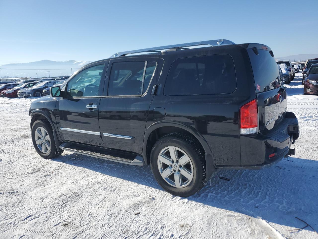 2010 Nissan Armada VIN 5N1BA0NE1AN615389 Copart auction photo, front end / rear end damage thumbnail 2