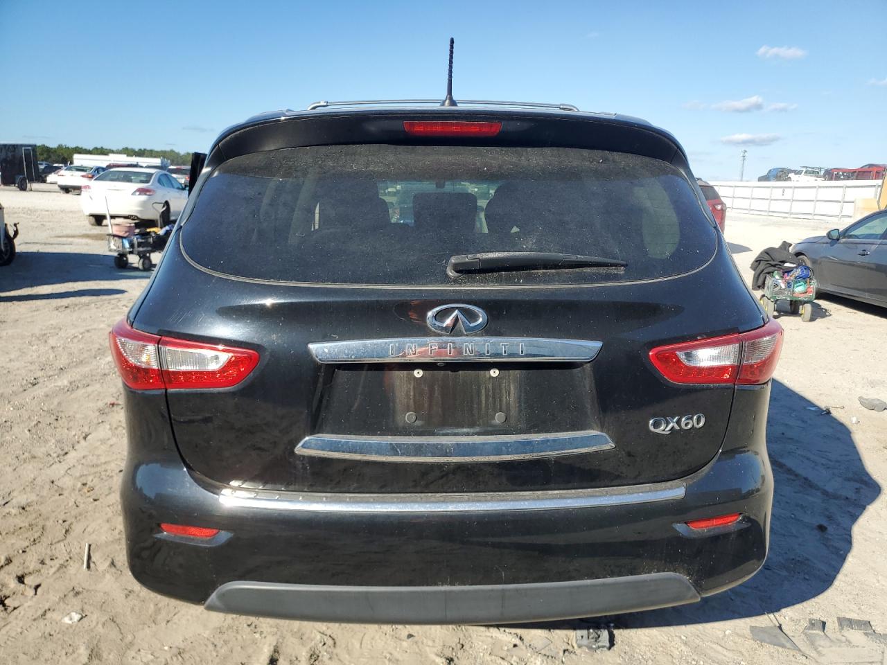 2015 Infiniti QX60 VIN 5N1AL0MM6FC502572 Copart auction photo, front end / side damage thumbnail 6