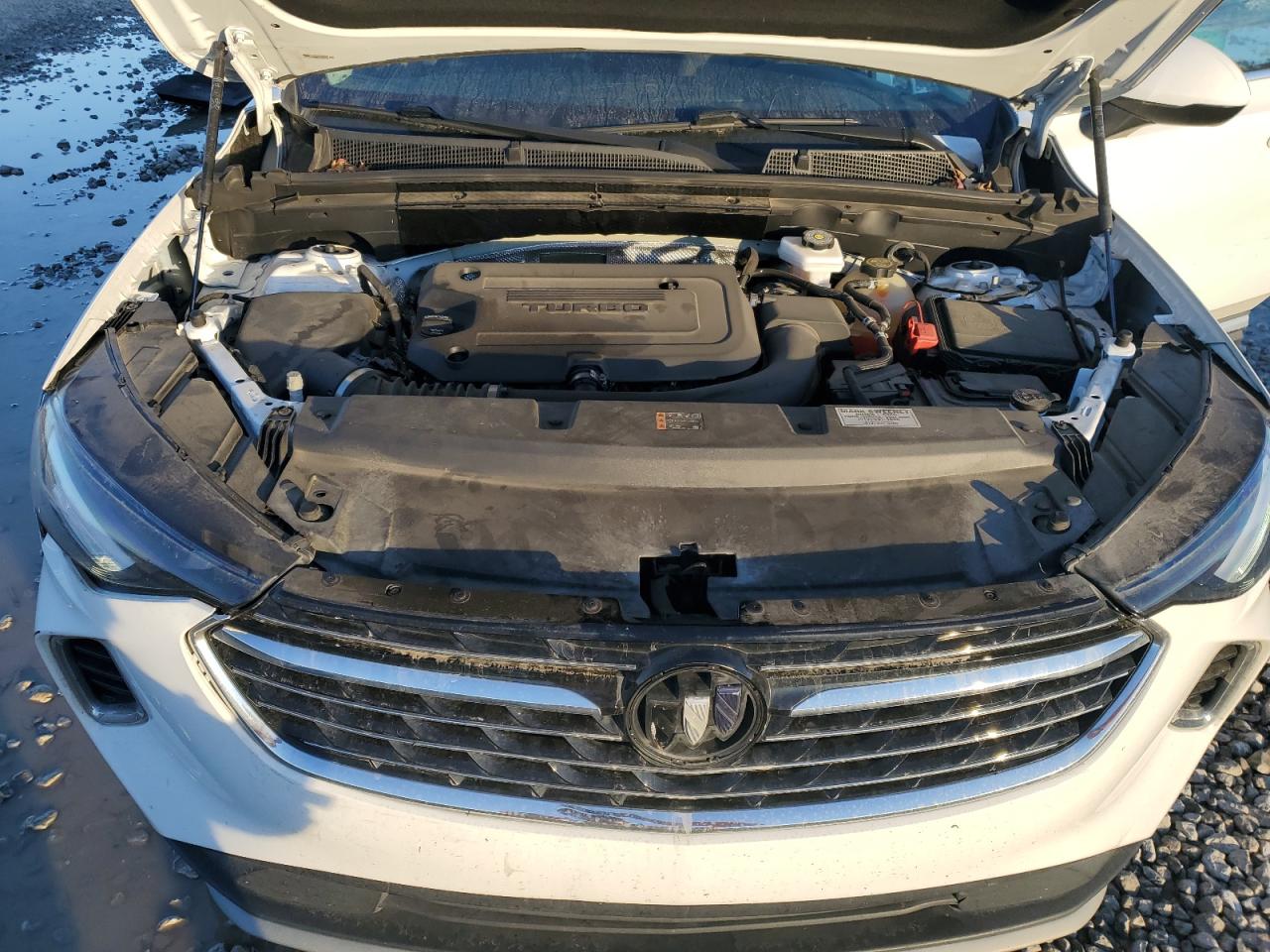 2022 Buick Envision VIN LRBAZLR46ND164076 Copart auction photo, front end / side damage thumbnail 14
