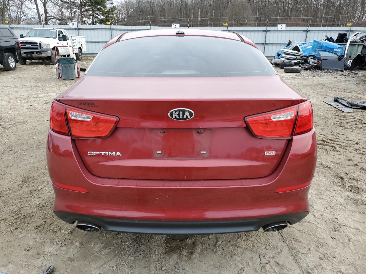2015 KIA Optima VIN 5XXGM4A71FG501492 Copart auction photo, side damage thumbnail 6