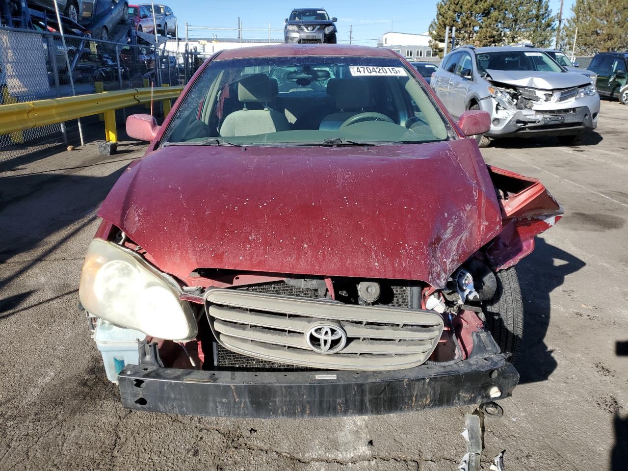 2004 Toyota Corolla VIN 2T1BR32EX4C317515 Copart auction photo, front end damage thumbnail 5