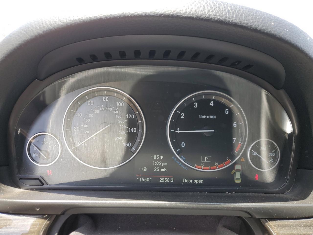 2012 BMW 5er VIN WBAFR7C56DC829320 Copart auction photo, rear end / side damage thumbnail 9