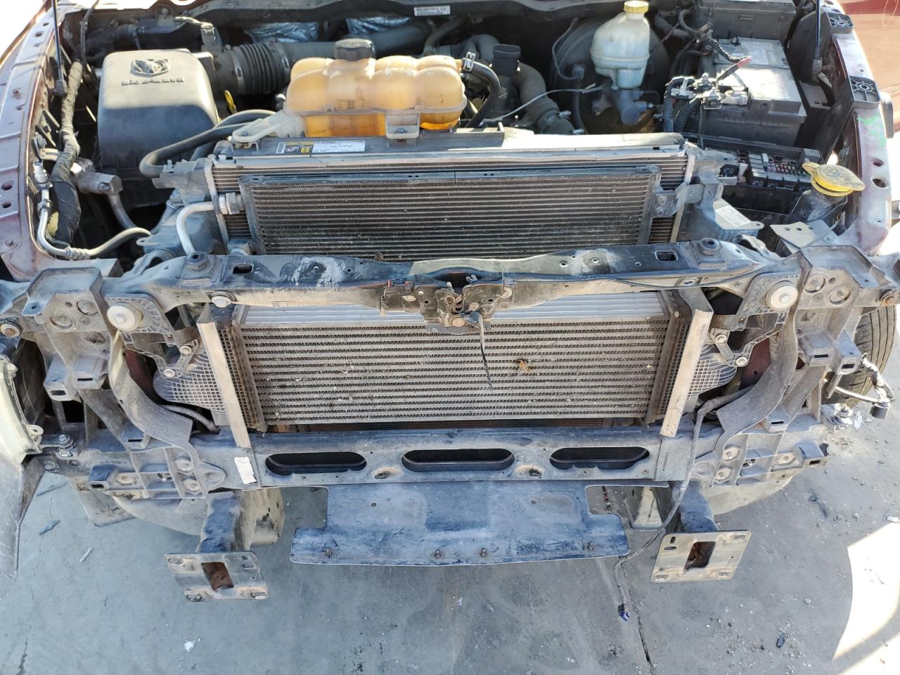 2016 RAM 1500 VIN 1C6RR6NM5GS304684 Copart auction photo, front end / hail damage thumbnail 13