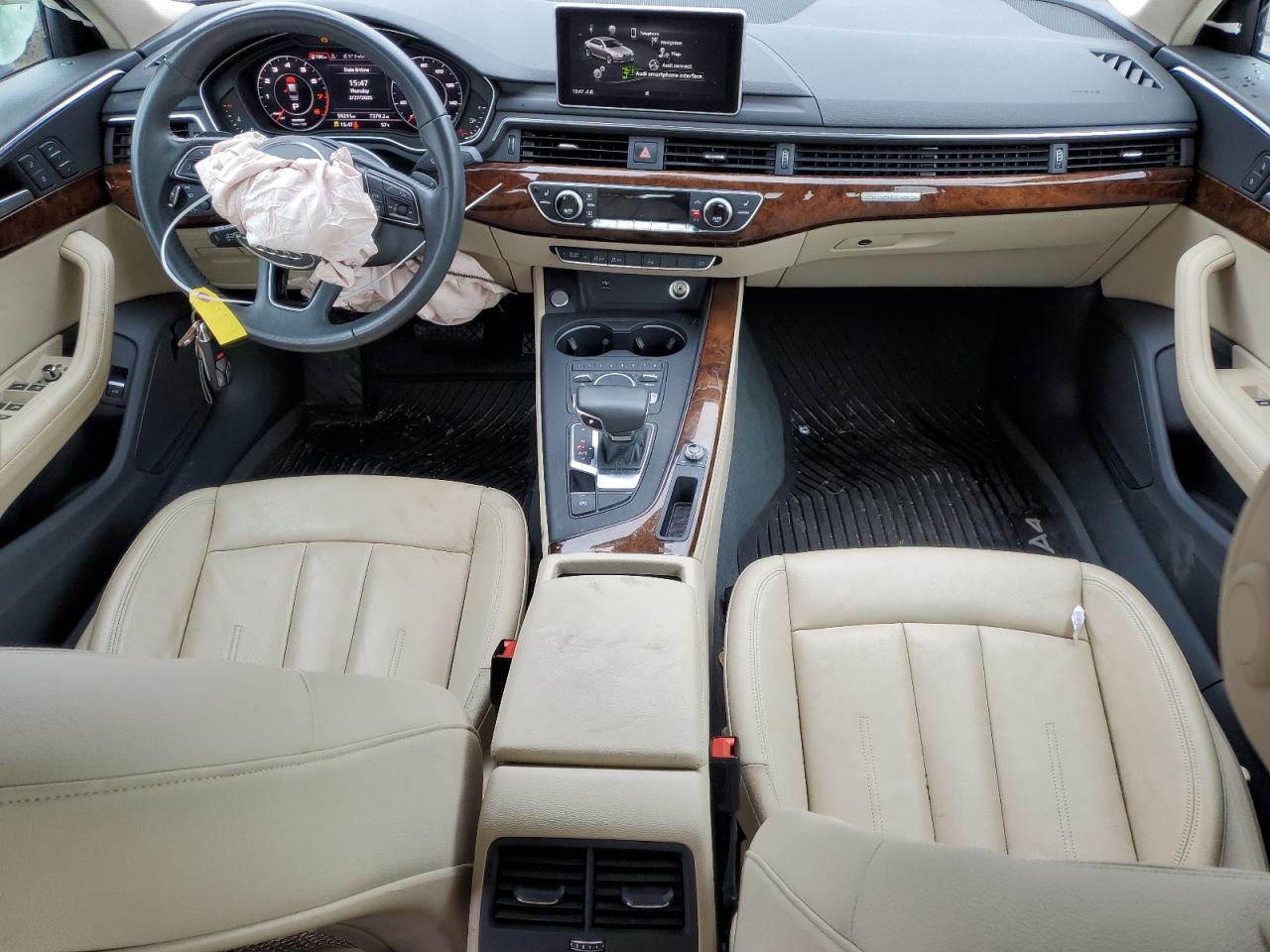 2019 Audi A4 VIN WAUENAF40KA111665 Copart auction photo, front end / rear end damage thumbnail 8