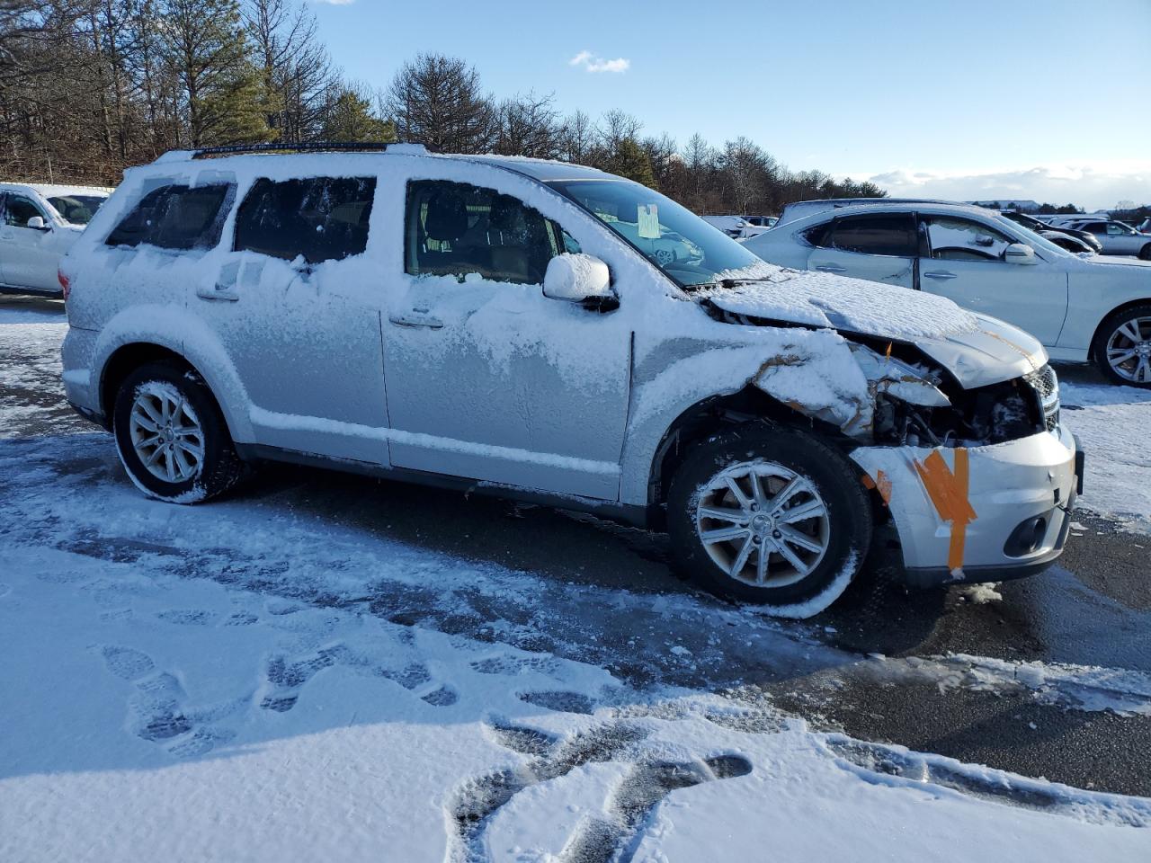 2013 Dodge Journey VIN 3C4PDCBG7DT648040 Copart auction photo, front end / side damage thumbnail 4