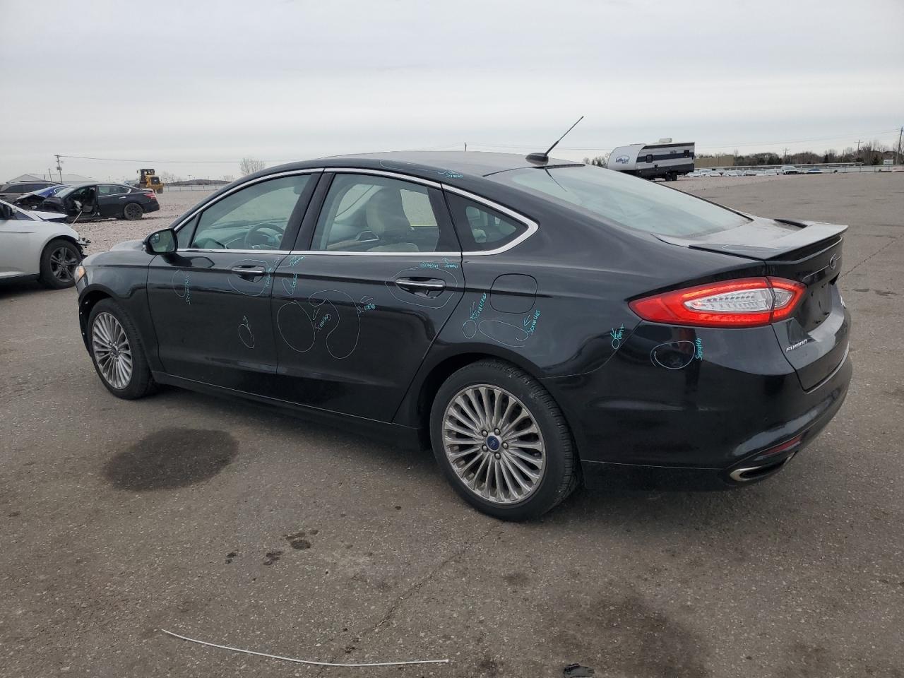 2015 Ford Fusion VIN 3FA6P0K96FR307351 Copart auction photo, front end damage thumbnail 2