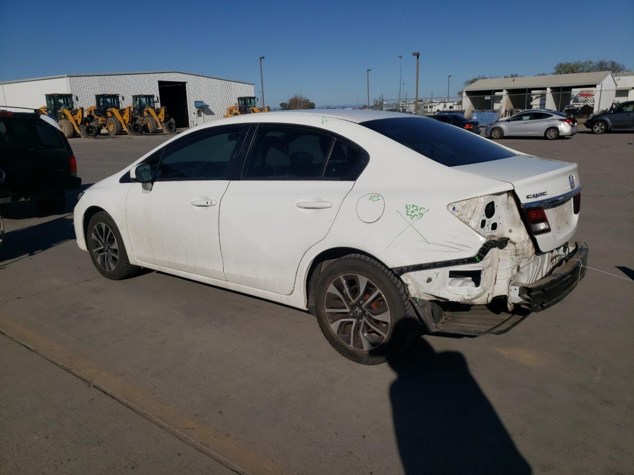 2014 Honda Civic VIN 19XFB2F81EE242484 Copart auction photo, rear end damage thumbnail 2