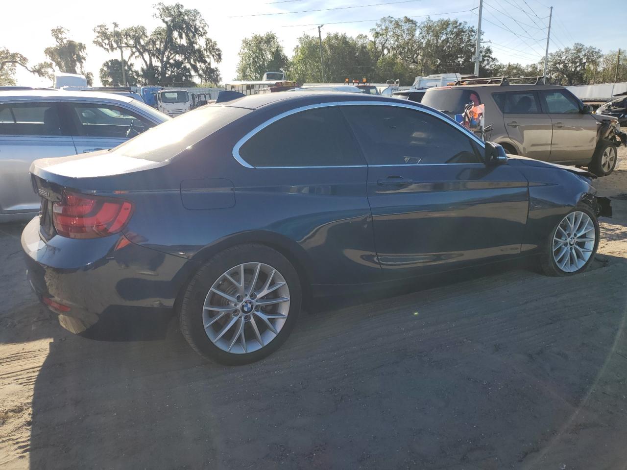 2016 BMW 2er VIN WBA1G9C53GV599143 Copart auction photo, front end damage thumbnail 3