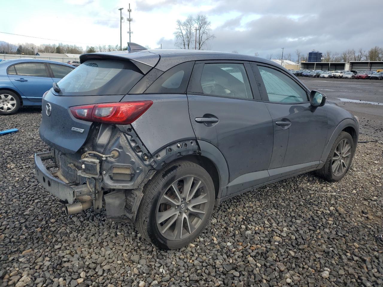 2017 Mazda CX-3 VIN JM1DKFC74H0176455 Copart auction photo, rear end damage thumbnail 3