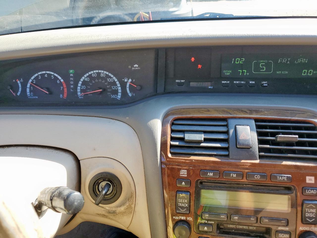 2001 Toyota Avalon VIN 4T1BF28B81U181542 Copart auction photo, all over damage thumbnail 9