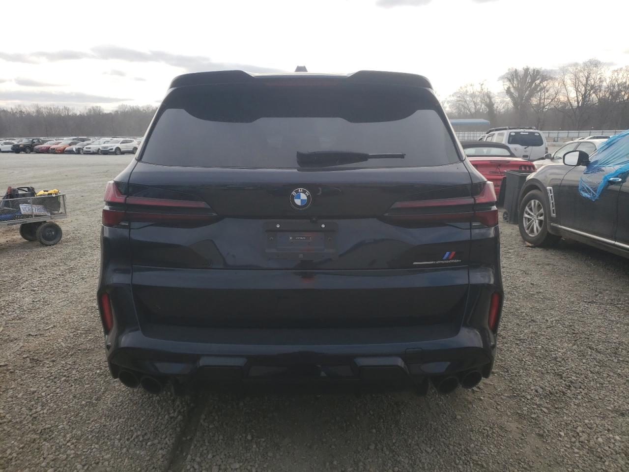 2024 BMW X5 M VIN 5YM13ET0XR9U06775 Copart auction photo, front end / side damage thumbnail 6
