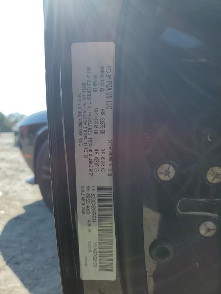 2019 Dodge Challenger VIN 2C3CDZKG2KH526214 Copart auction photo, top/roof damage thumbnail 12