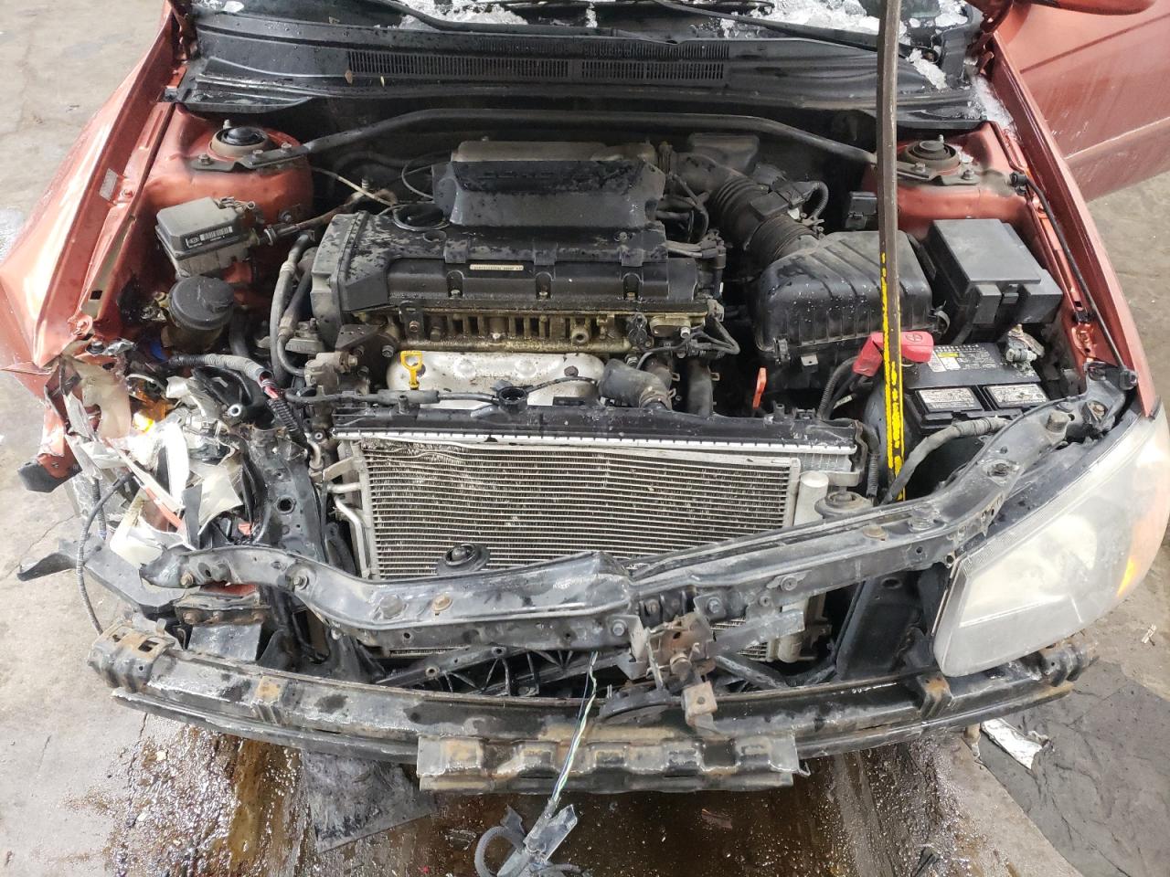 2009 KIA Spectra VIN KNAFE241995025583 Copart auction photo, front end / minor dent/scratches damage thumbnail 13
