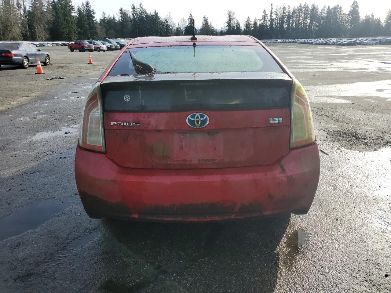 2012 Toyota Prius VIN JTDKN3DU1C5382992 Copart auction photo, front end / rear end damage thumbnail 6
