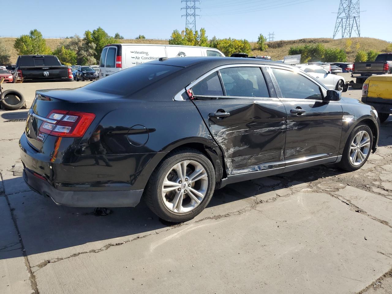 2013 Ford Taurus VIN 1FAHP2E83DG120273 Copart auction photo, side damage thumbnail 3