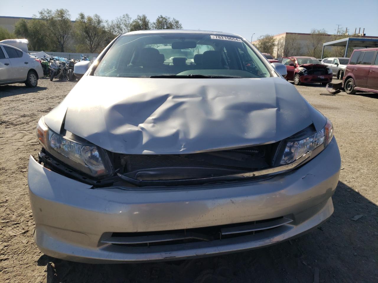 2012 Honda Civic VIN 2HGFB2F95CH557753 Copart auction photo, front end damage thumbnail 5