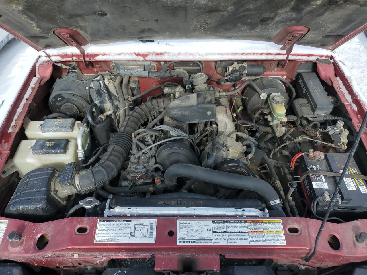 1998 Ford Ranger VIN 1FTYR14CXWPA52707 Copart auction photo, front end damage thumbnail 11