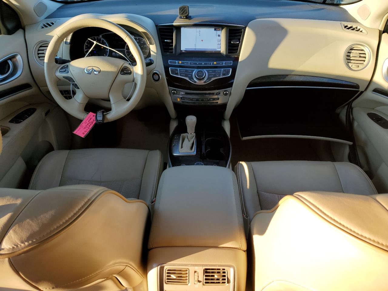 2014 Infiniti QX60 VIN 5N1CL0MMXEC512660 Copart auction photo, side / front end damage thumbnail 8